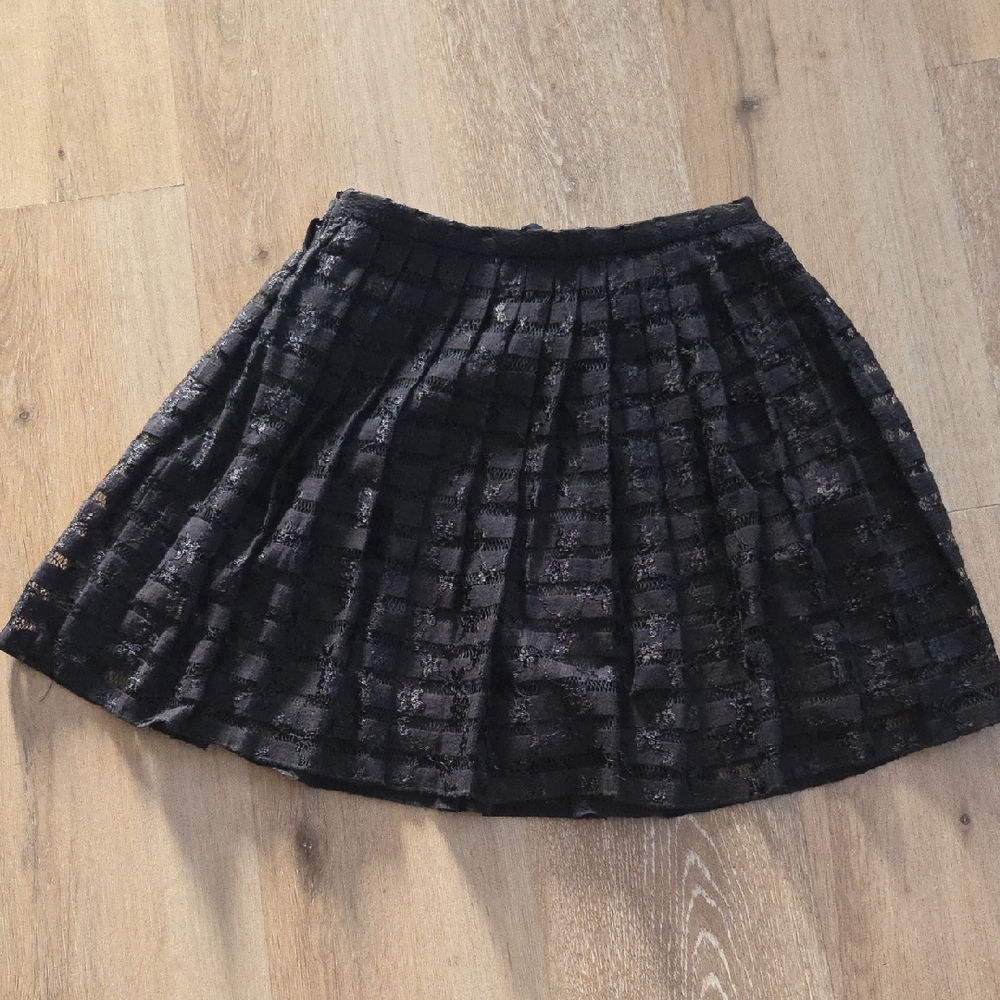 Forever 21 Black Pleated Mini Skirt XS